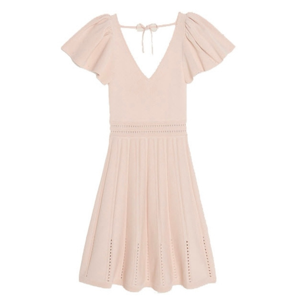 Sandro Elegant Blush Pink Dress